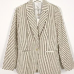 A New Day Seersucker Blazer, Size 16